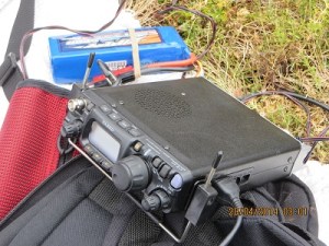 FT817 and 4.2 Amp hour LiFePO4 battery