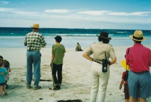 An Australian Sea lion & look a the size of the Ranger's radio JCD photo