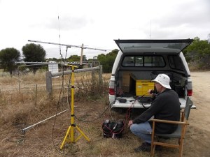 David, VK5KC, at work, November 2011