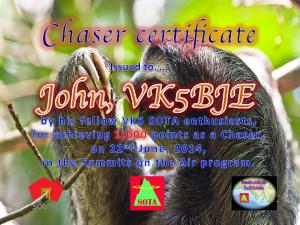 An early reward from Paul, VK5PAS