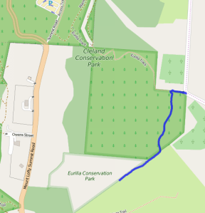Eurilla access track and operating position