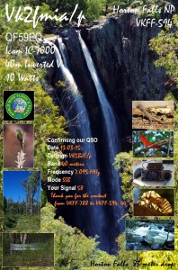 VK2FMIA, Doug's splendid QSL card - proof beyond reasonable doubt!