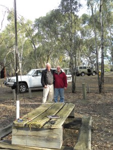 Tony, VK3VTH & John, VK5BJE/P3 in Barmah National Park JCD photo