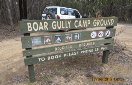 Boar Gully Camping ground