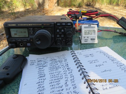 FT897, log and LiFePO4 battery